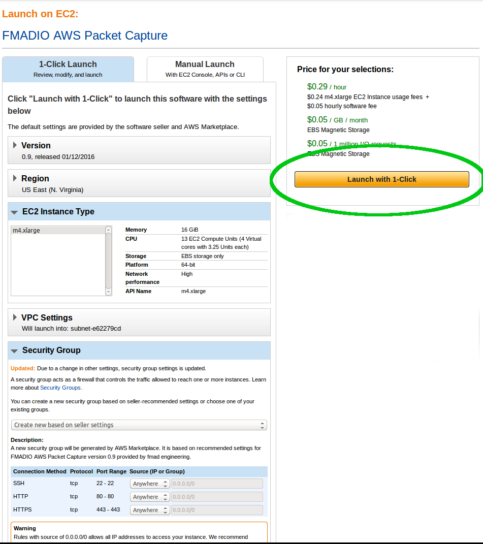 cloud packet capture setup 1