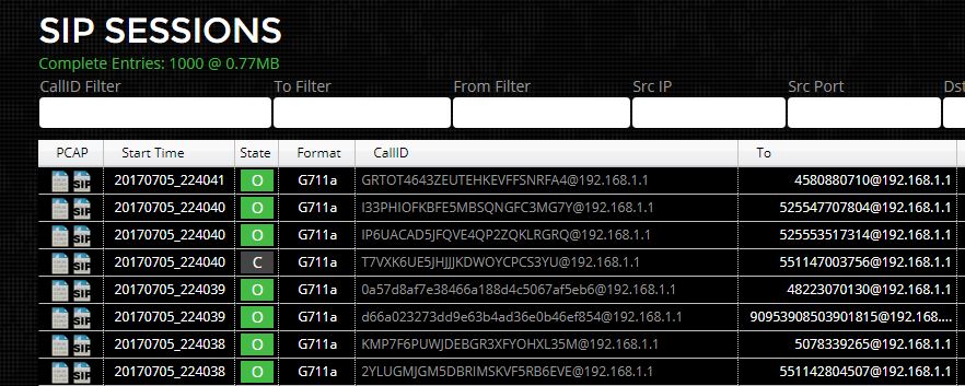 10g packet analysis sip fetch icons