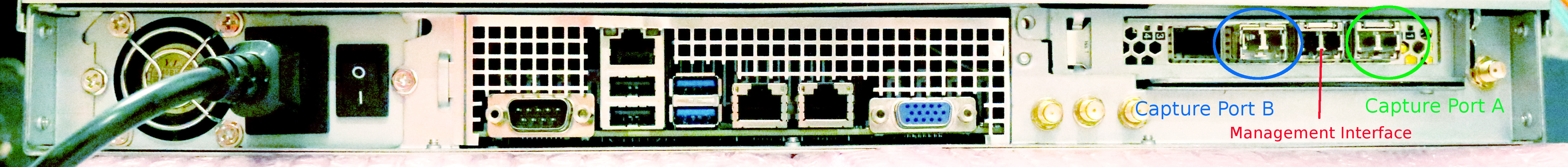 20g packet capture chassis rear