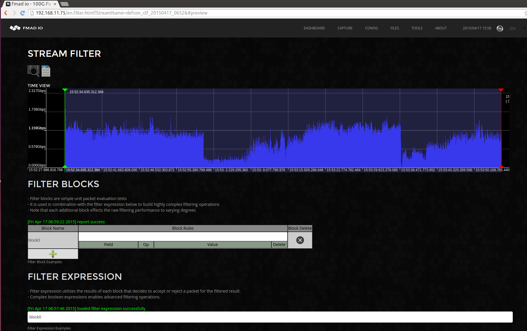 fmadio10 packet filtering