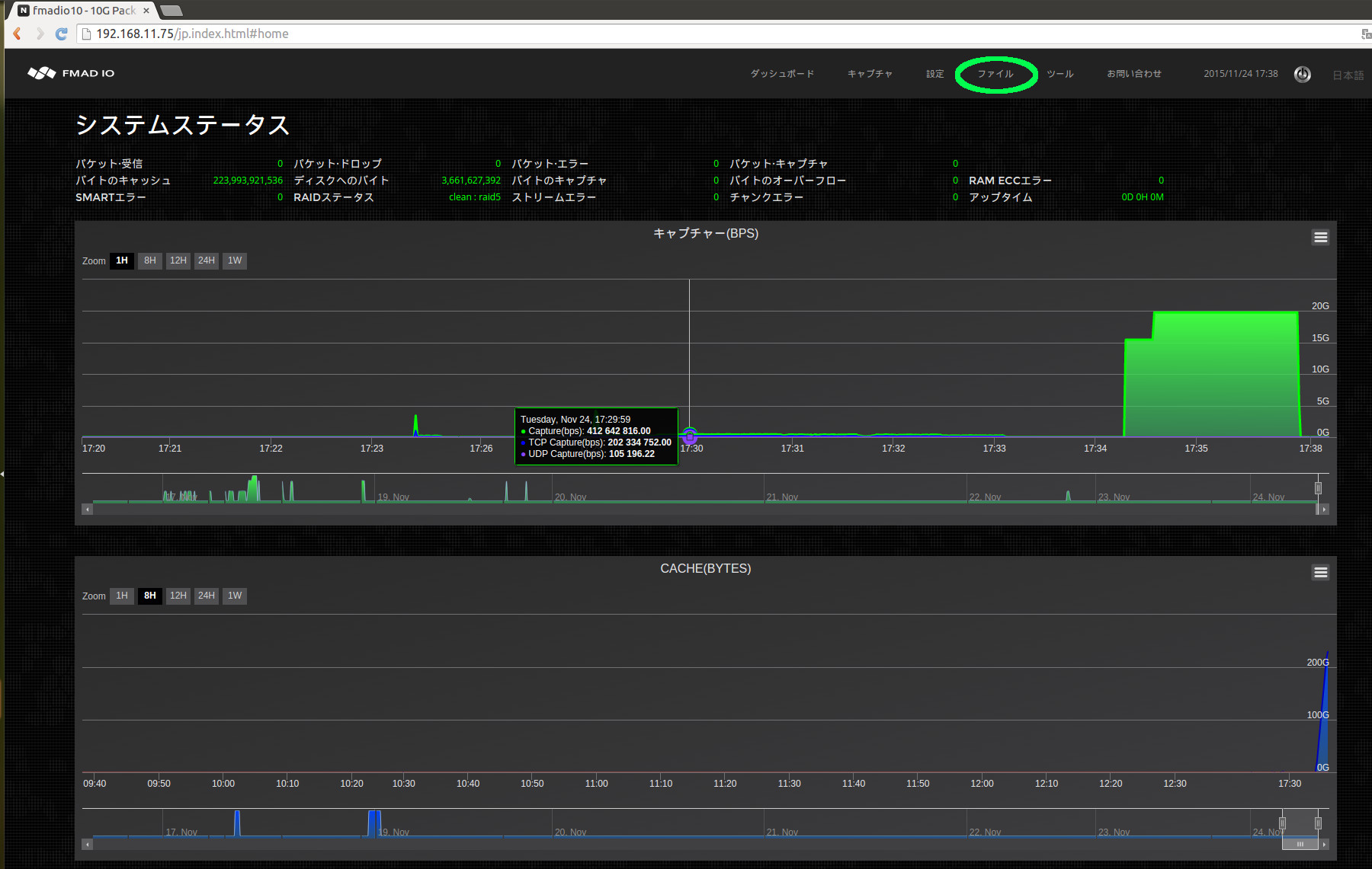 10g packet capture manual PCAP download